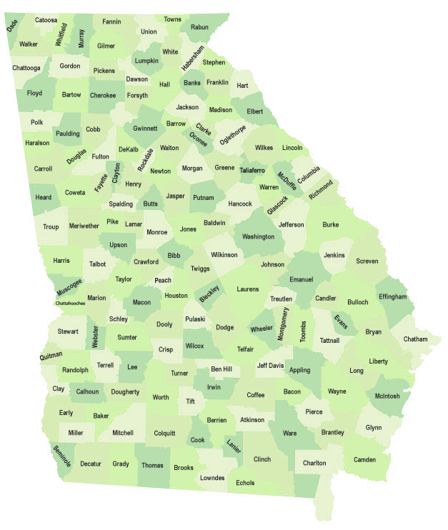 Georgia Map By Counties Sexiezpix Web Porn 8074